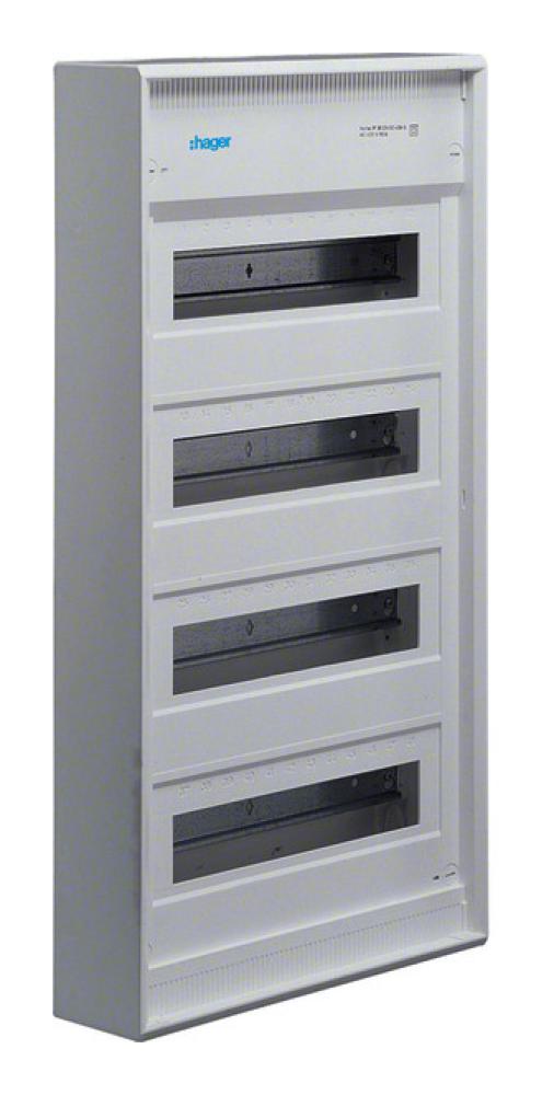 UNTERVERTEILER.DE: Hager Unterverteiler 4-Reihig Aufputz ohne Tür